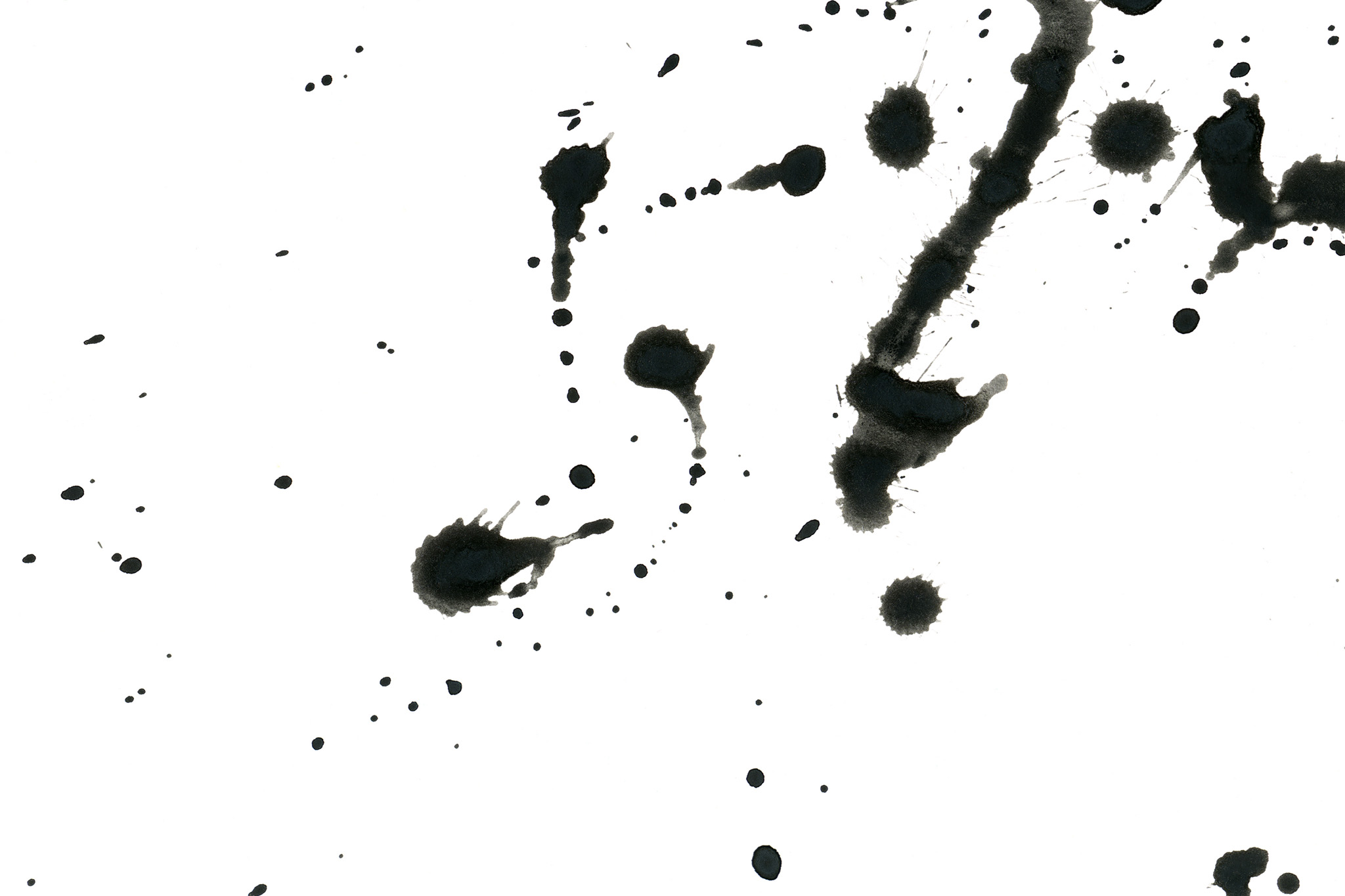 白地に飛散する黒い墨 の画像 写真素材を無料ダウンロード フリー素材 Beiz Images
